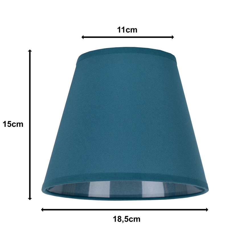 Duolla - Abažur za stonu lampu SOFIA XS E14, prečnika 18,5 cm, tirkizna
