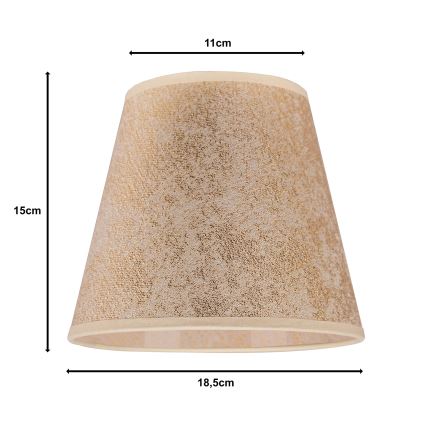 Duolla - Abažur za stonu lampu SOFIA XS E14, prečnika 18,5 cm, zlatna