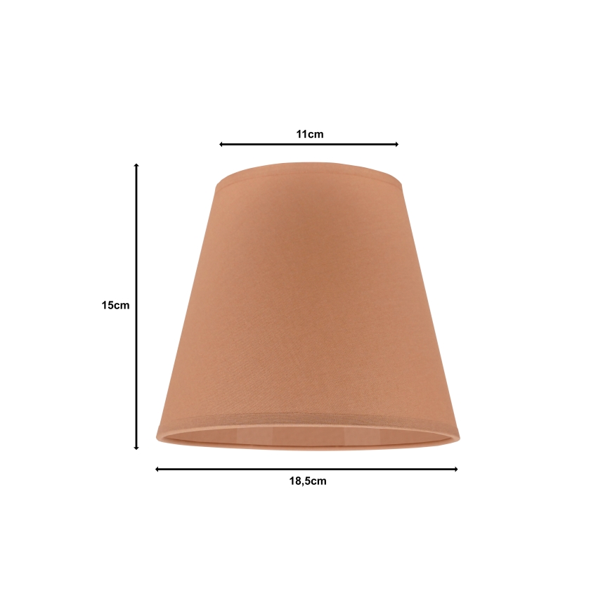 Duolla - Abažur za stonu lampu SOFIA XS E14 Ø 18,5 cm braon