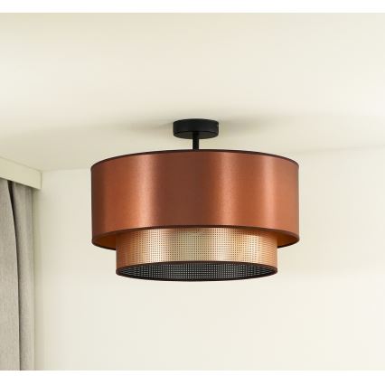 Duolla - Bakarni plafonski luster COPPER SHINY 1xE27/15W/230V prečnik 45 cm
