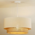 Duolla - BOHO luster na sajli 1xE27/40W/230V, prečnik 45 cm, krem/braon