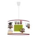 Duolla - Dečiji luster na sajli OWLS MULTI 1xE27/15W/230V prečnik 35 cm