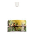 Duolla - Dečiji luster na sajli PARROTS 1xE27/40W/230V prečnik 35 cm