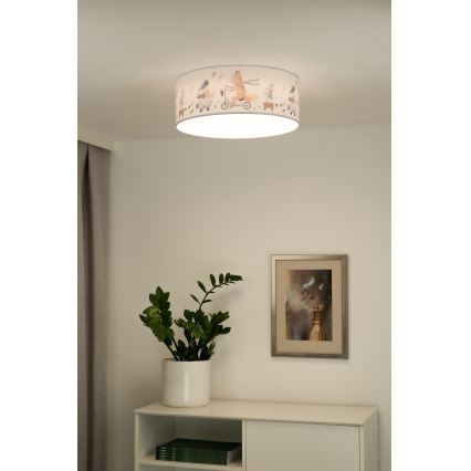 Duolla - LED Dečije plafonsko svetlo CORTINA LED/26W/230V prečnik 40 cm 4000K
