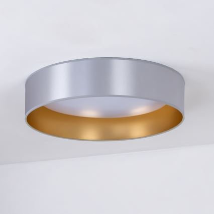 Duolla - LED plafonjera ROLLER LED/24W/230V prečnik 45 cm srebrna/zlatna