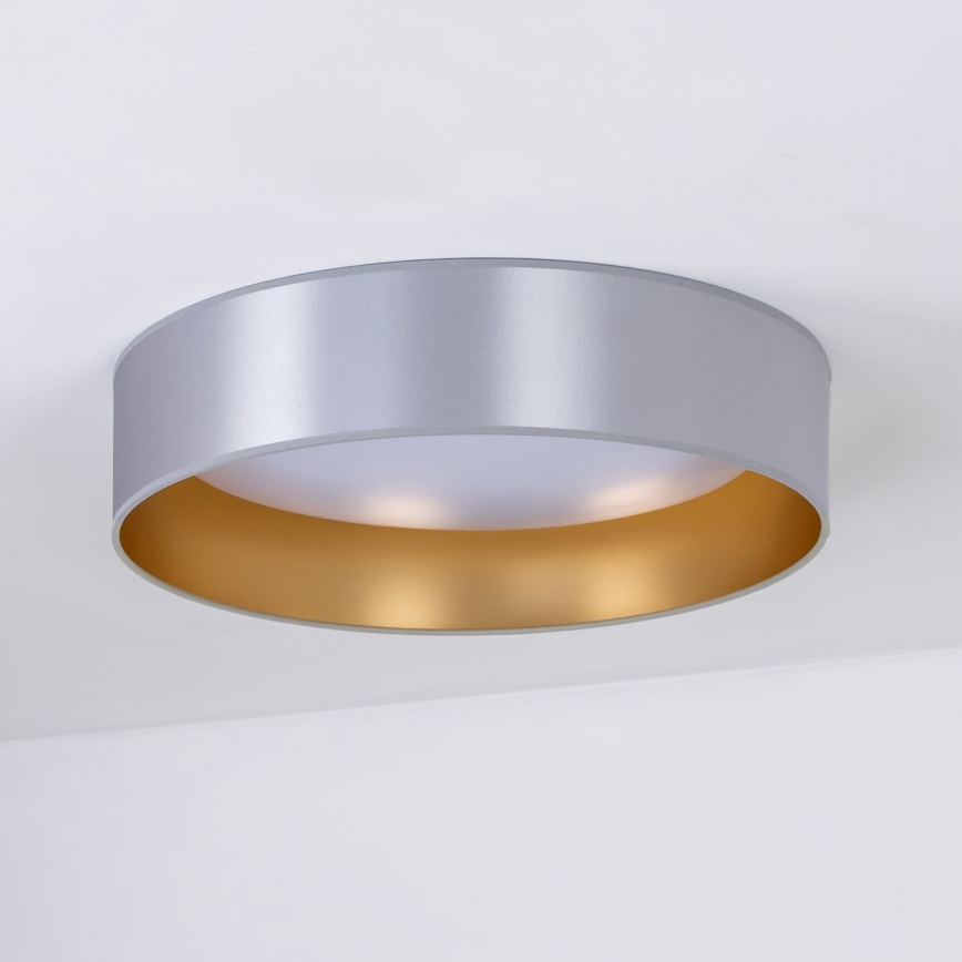 Duolla - LED plafonjera ROLLER LED/24W/230V prečnik 45 cm srebrna/zlatna