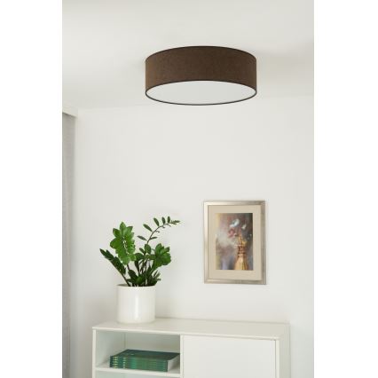 Duolla - LED plafonska svetiljka CORTINA LED/26W/230V, prečnik 30 cm, 4000K, braon