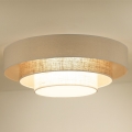 Duolla - LED plafonska svetiljka LUNETA LED/26W/230V prečnik 60 cm 4000K krem/smeđa