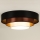 Duolla - LED plafonska svetiljka LUNETA LED/26W/230V Ø 60 cm 4000K crna/bakarna/bela