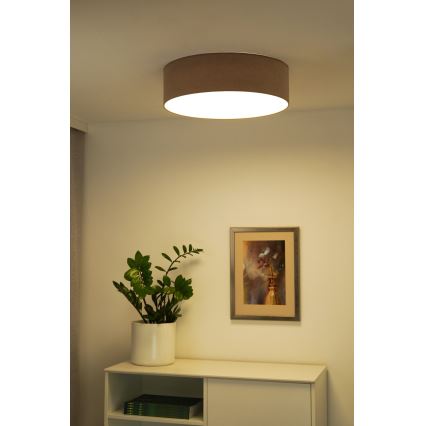Duolla - LED plafonsko svetlo CORTINA LED/26W/230V prečnik 30 cm 4000K braon