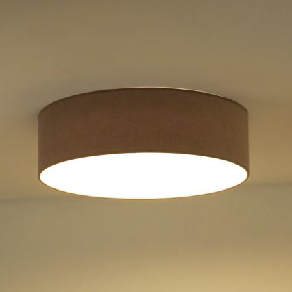 Duolla - LED plafonsko svetlo CORTINA LED/26W/230V prečnik 30 cm 4000K braon