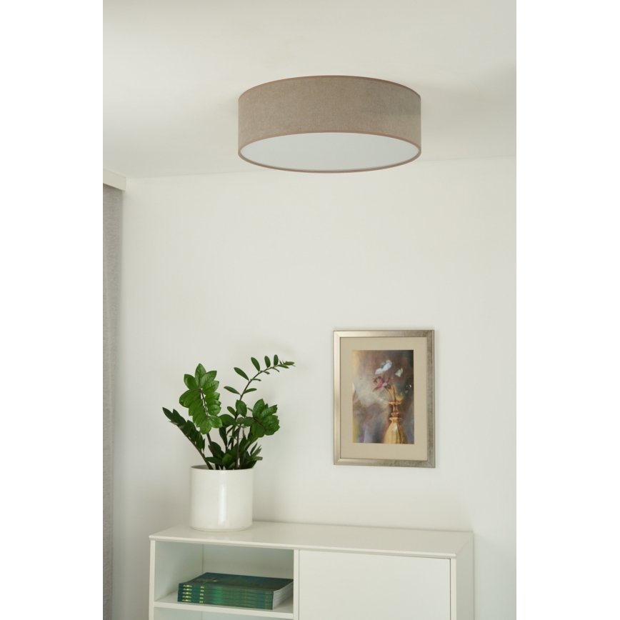 Duolla - LED plafonsko svetlo CORTINA LED/26W/230V prečnik 30 cm 4000K braon