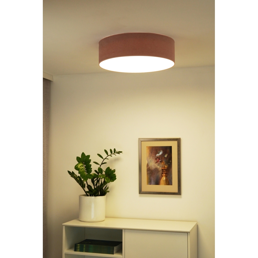 Duolla - LED plafonsko svetlo CORTINA LED/26W/230V, prečnik 30 cm, 4000K, ružičasta