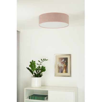 Duolla - LED plafonsko svetlo CORTINA LED/26W/230V, prečnik 30 cm, 4000K, ružičasta