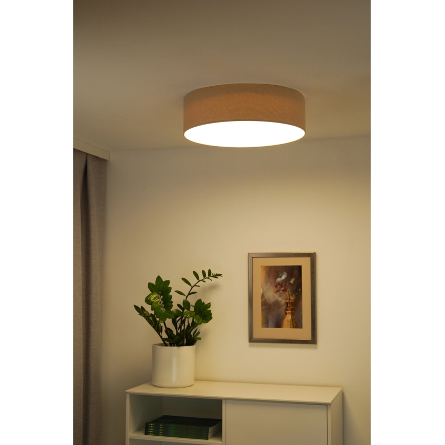 Duolla - LED plafonsko svetlo CORTINA LED/26W/230V, prečnik 45 cm, 4000K, bež