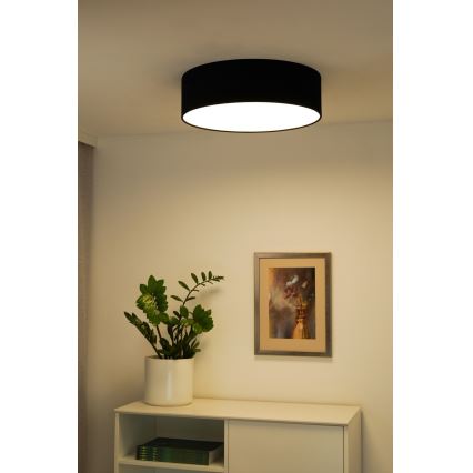 Duolla - LED plafonsko svetlo CORTINA LED/26W/230V prečnik 45 cm 4000K crna