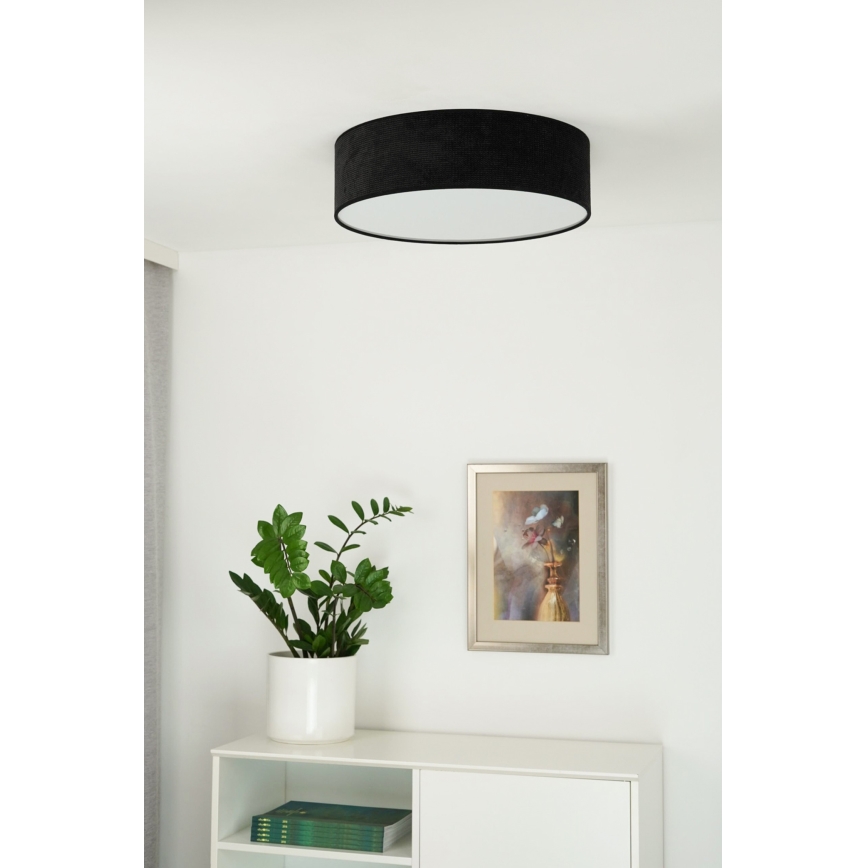 Duolla - LED plafonsko svetlo CORTINA LED/26W/230V prečnik 45 cm 4000K crna