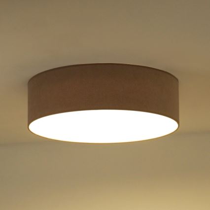 Duolla - LED plafonsko svetlo CORTINA LED/26W/230V prečnika 45 cm 4000K braon