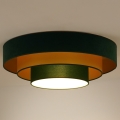Duolla - LED plafonsko svetlo LUNETA LED/26W/230V fi 60 cm 4000K zeleno/zlatno