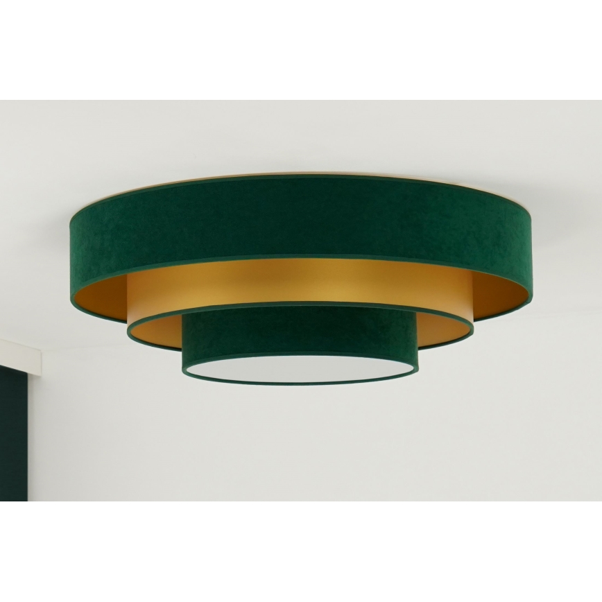 Duolla - LED plafonsko svetlo LUNETA LED/26W/230V fi 60 cm 4000K zeleno/zlatno
