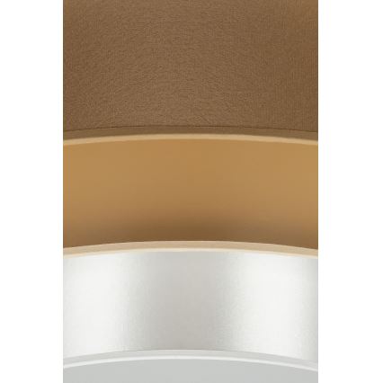 Duolla - LED plafonsko svetlo LUNETA LED/26W/230V prečnik 60 cm 4000K braon/zlatna/bela