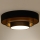 Duolla - LED plafonsko svetlo LUNETA LED/26W/230V preč. 60 cm 4000K crna/zlatna