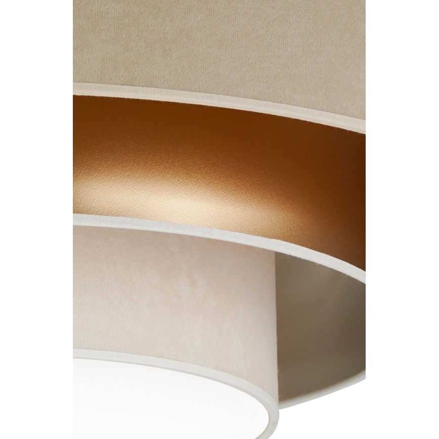 Duolla - LED plafonsko svetlo LUNETA LED/26W/230V prečnik 60 cm 4000K bež/zlatno/krem