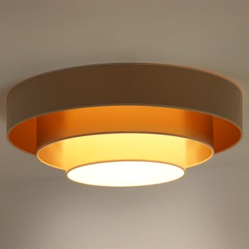 Duolla - LED plafonsko svetlo LUNETA LED/26W/230V prečnik 60 cm 4000K bež/zlatno/krem