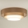Duolla - LED plafonsko svetlo LUNETA LED/26W/230V prečnik 60 cm 4000K braon/zlatna/bela