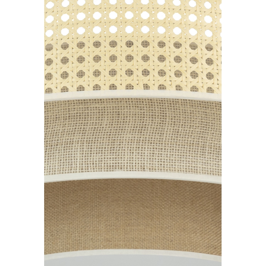 Duolla - LED plafonsko svetlo LUNETA LED/26W/230V prečnik 60 cm 4000K ratan/bež/braon