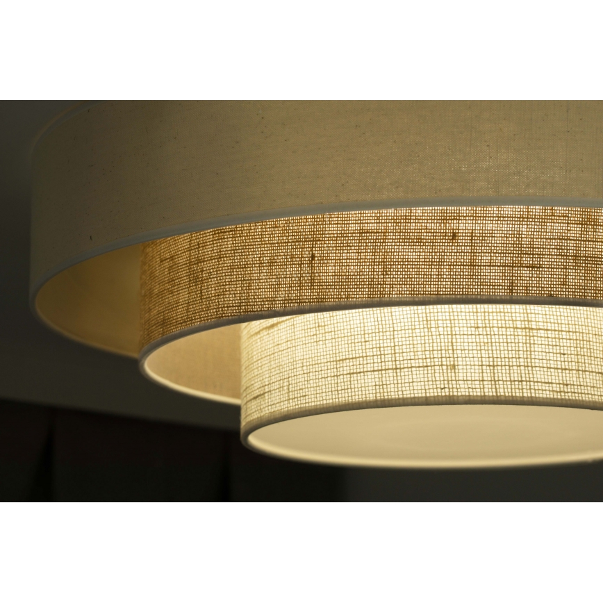 Duolla - LED plafonsko svetlo LUNETA LED/26W/230V Ø 60 cm 4000K krem/braon