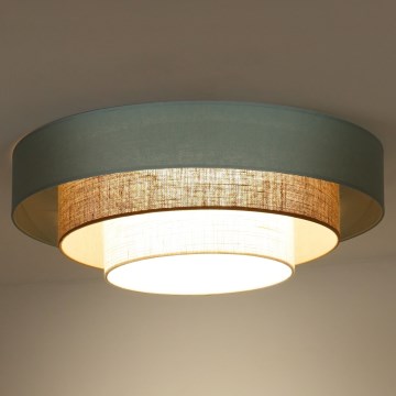 Duolla - LED plafonsko svetlo LUNETA LED/26W/230V Ø 60 cm 4000K tirkizna/bež/krem