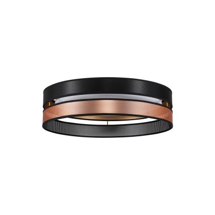 Duolla - LED stropno svetlo ROLLER DUO SHINY LED/24W/230V prečnik 45 cm crna/bakarna