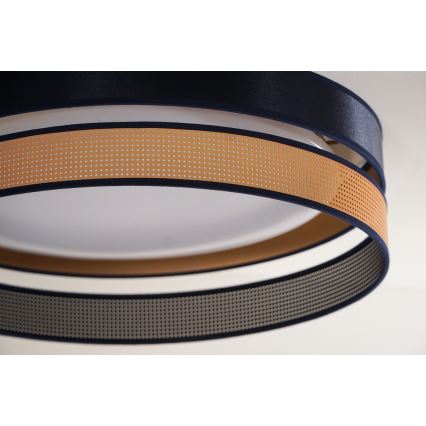 Duolla - LED plafonsko svetlo ROLLER DUO SHINY LED/24W/230V prečnik 45 cm plava/bakrena