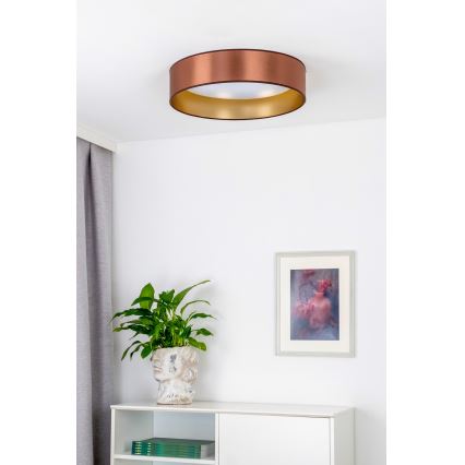 Duolla - LED plafonsko svetlo ROLLER LED/24W/230V, prečnik 45 cm, bakarno/zlatno