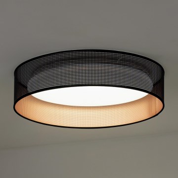 Duolla - LED plafonsko svetlo ROLLER LED/24W/230V, prečnik 45 cm, crna/bakarna