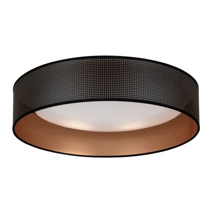 Duolla - LED plafonsko svetlo ROLLER LED/24W/230V, prečnik 45 cm, crna/bakarna