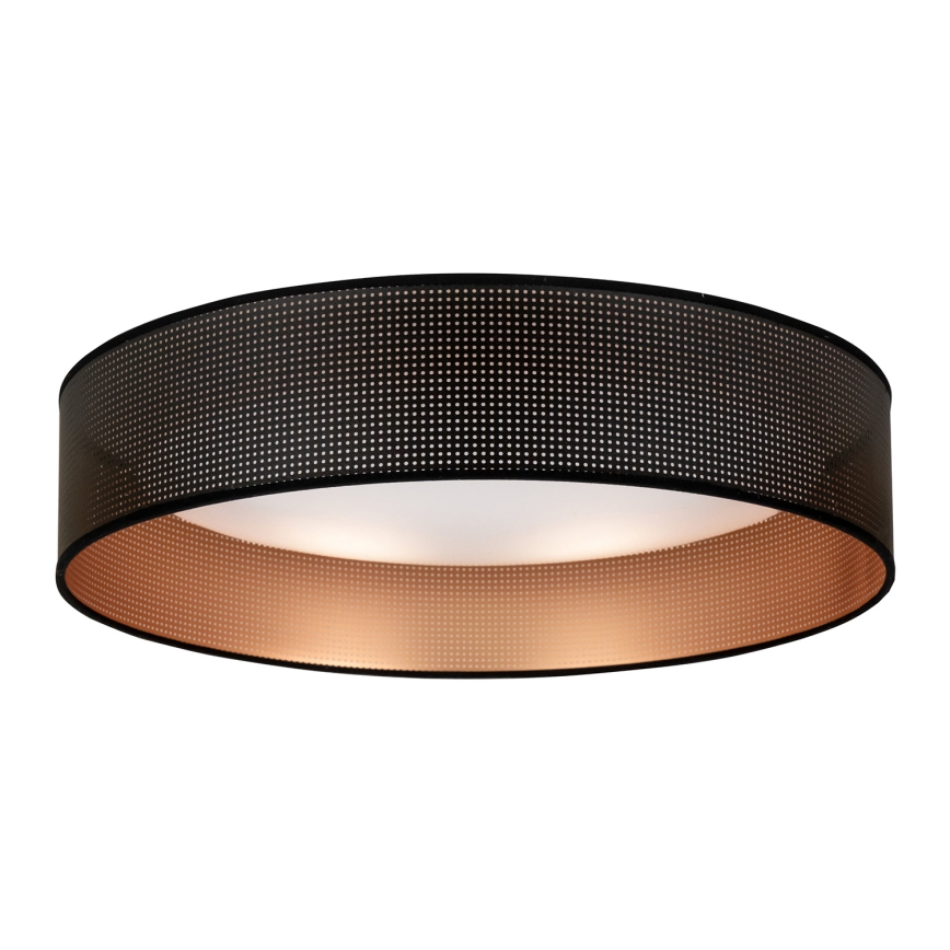 Duolla - LED plafonsko svetlo ROLLER LED/24W/230V, prečnik 45 cm, crna/bakarna