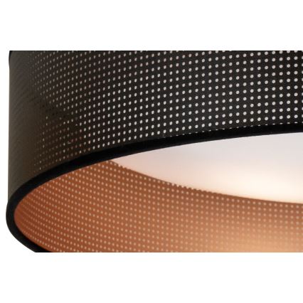 Duolla - LED plafonsko svetlo ROLLER LED/24W/230V, prečnik 45 cm, crna/bakarna