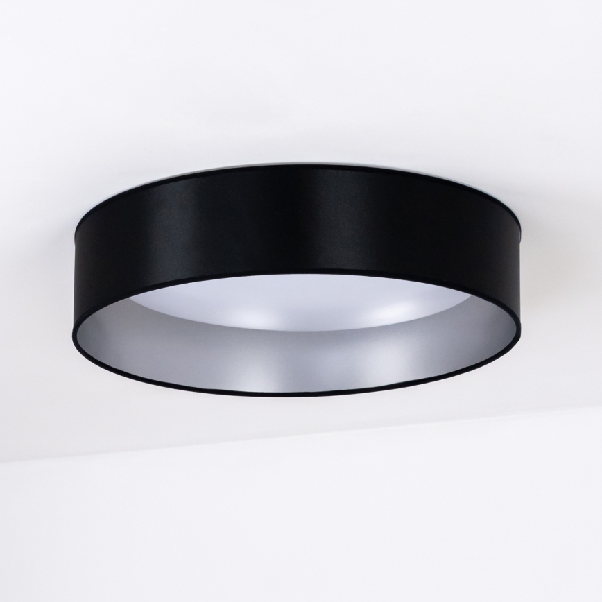 Duolla - LED plafonsko svetlo ROLLER LED/24W/230V prečnik 45 cm crna/srebrna