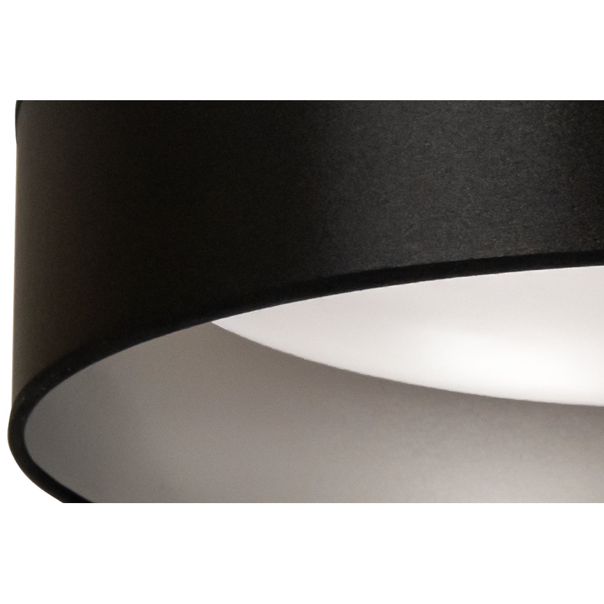 Duolla - LED plafonsko svetlo ROLLER LED/24W/230V prečnik 45 cm crna/srebrna