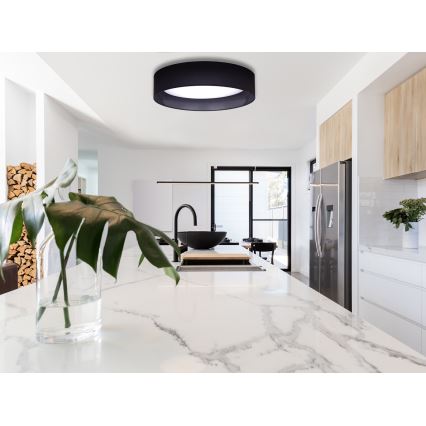 Duolla - LED plafonsko svetlo ROLLER LED/24W/230V prečnik 45 cm crno
