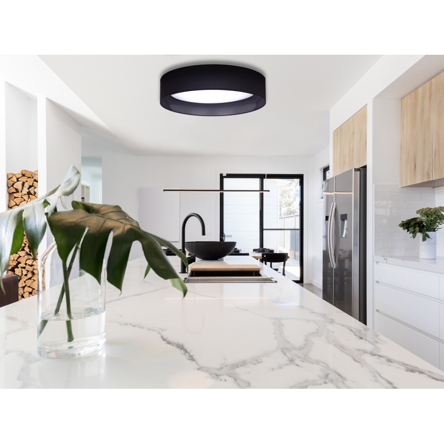 Duolla - LED plafonsko svetlo ROLLER LED/24W/230V prečnik 45 cm crno