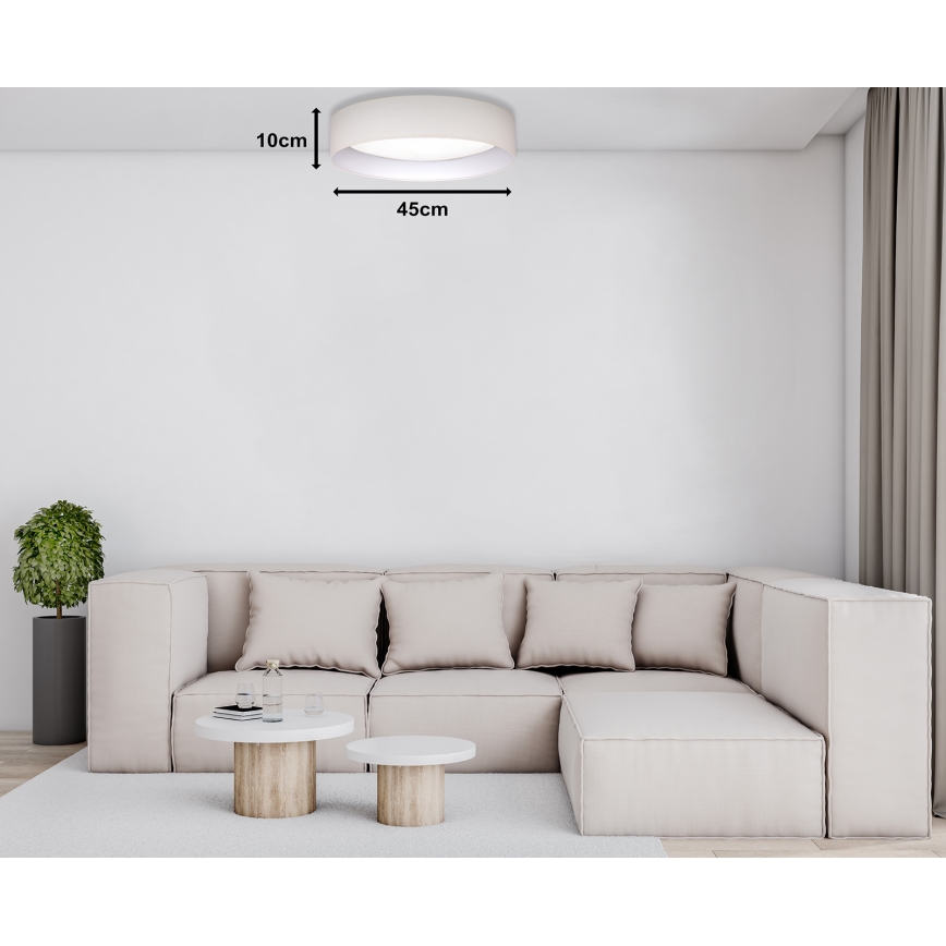 Duolla - LED plafonsko svetlo ROLLER LED/24W/230V prečnik 45 cm krem
