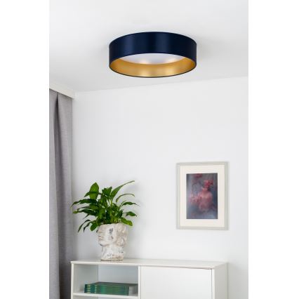 Duolla - LED plafonsko svetlo ROLLER LED/24W/230V prečnik 45 cm plava/zlatna