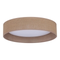 Duolla - LED plafonsko svetlo ROLLER LED/24W/230V, prečnik 45 cm, svetlo braon