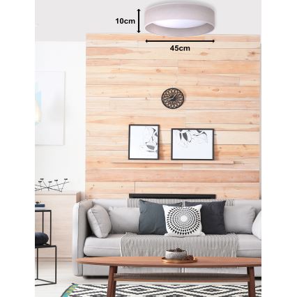 Duolla - LED plafonsko svetlo ROLLER LED/24W/230V, svetlo sive boje, prečnik 45 cm