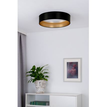 Duolla - LED plafonsko svetlo ROLLER LED/24W/230V Ø 45 cm crna/zlatna