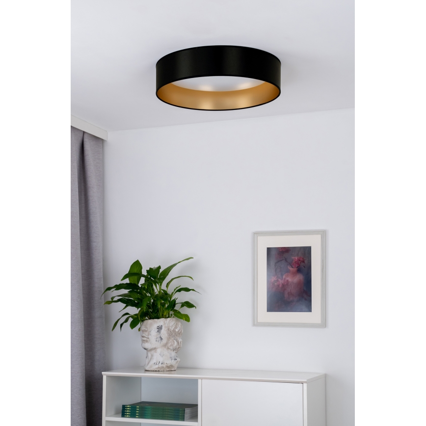 Duolla - LED plafonsko svetlo ROLLER LED/24W/230V Ø 45 cm crna/zlatna