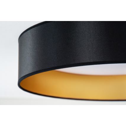 Duolla - LED plafonsko svetlo ROLLER LED/24W/230V Ø 45 cm crna/zlatna